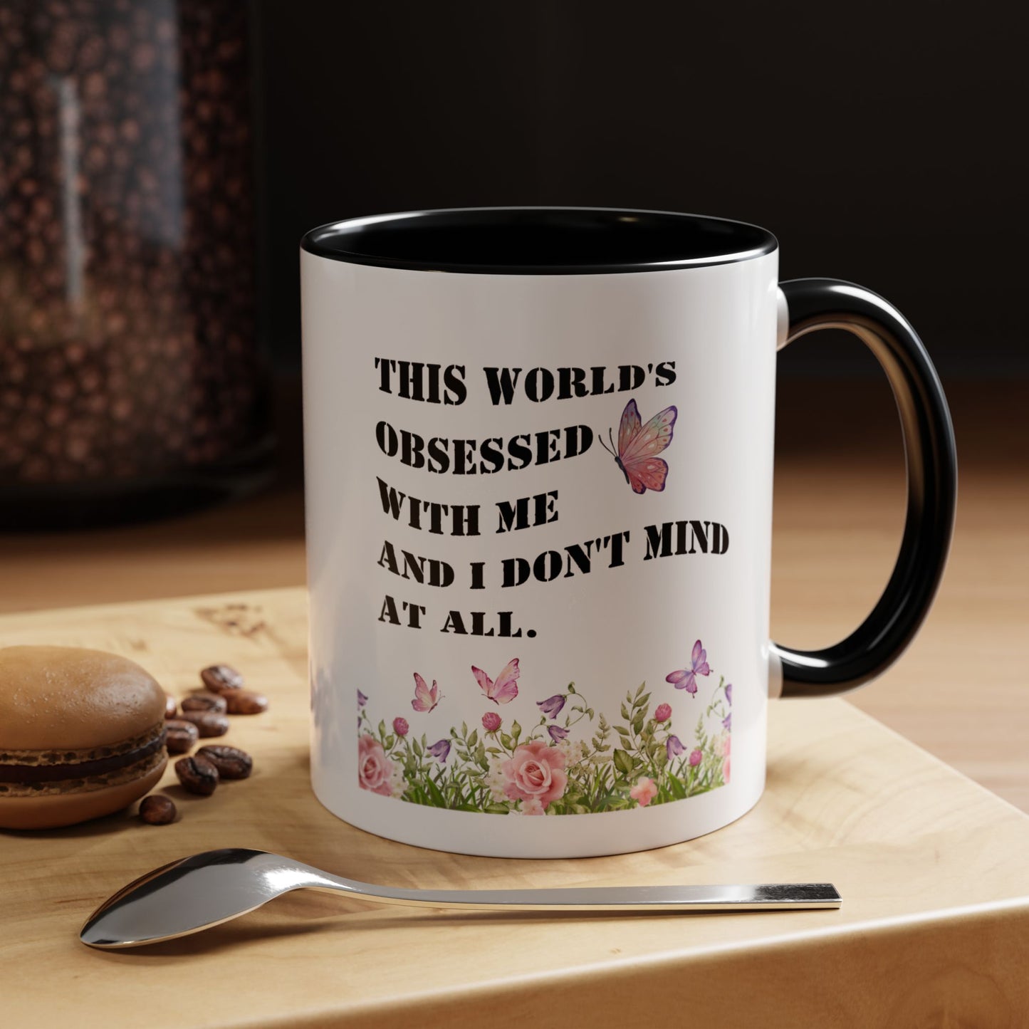 Morning affirmations mug World's obsessed with me manifesting mug delulu era mug Christmas gift for her gift for him bestie Mug