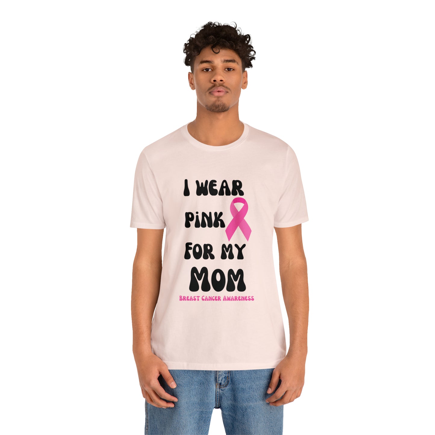 Breast cancer awareness shirt I wear pink tshirt for my mom shirt survivor Shirt October pink awareness Gift Christmas gift