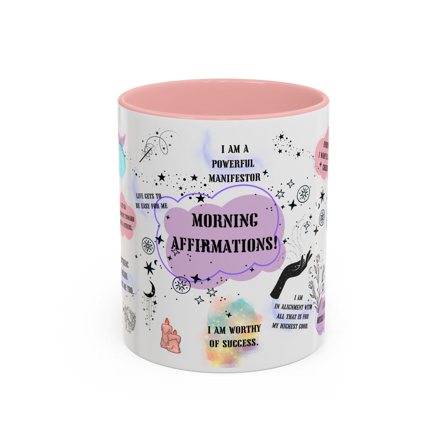 Morning affirmations mug positive motivation gift Christmas mug manifesting gift mug wicked mug bestie gift Coworker Gift coffee mug