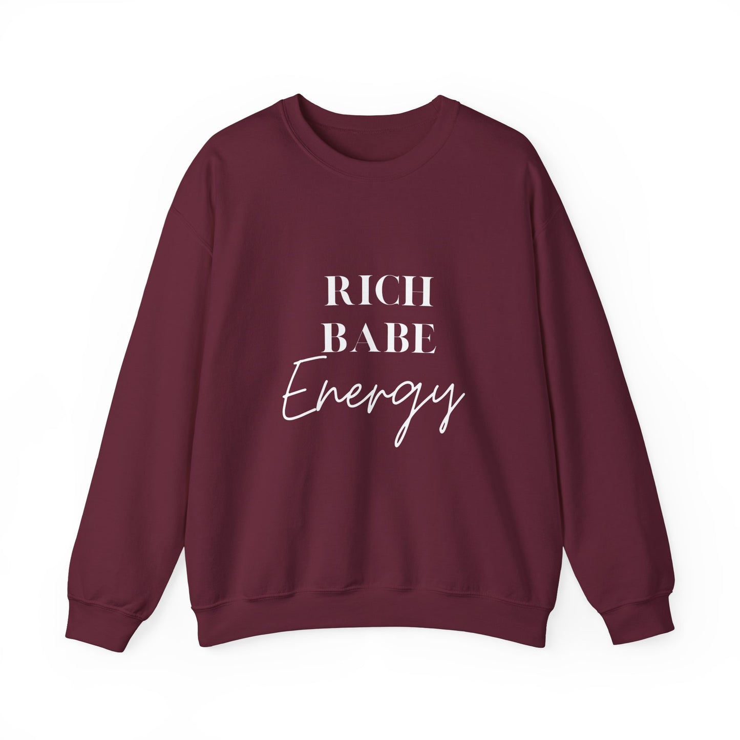 Rich Babe energy sweater funny gift for her bestie gift galentine sweater funny Valentine's sweater gift for him entrepreneur gift birthday