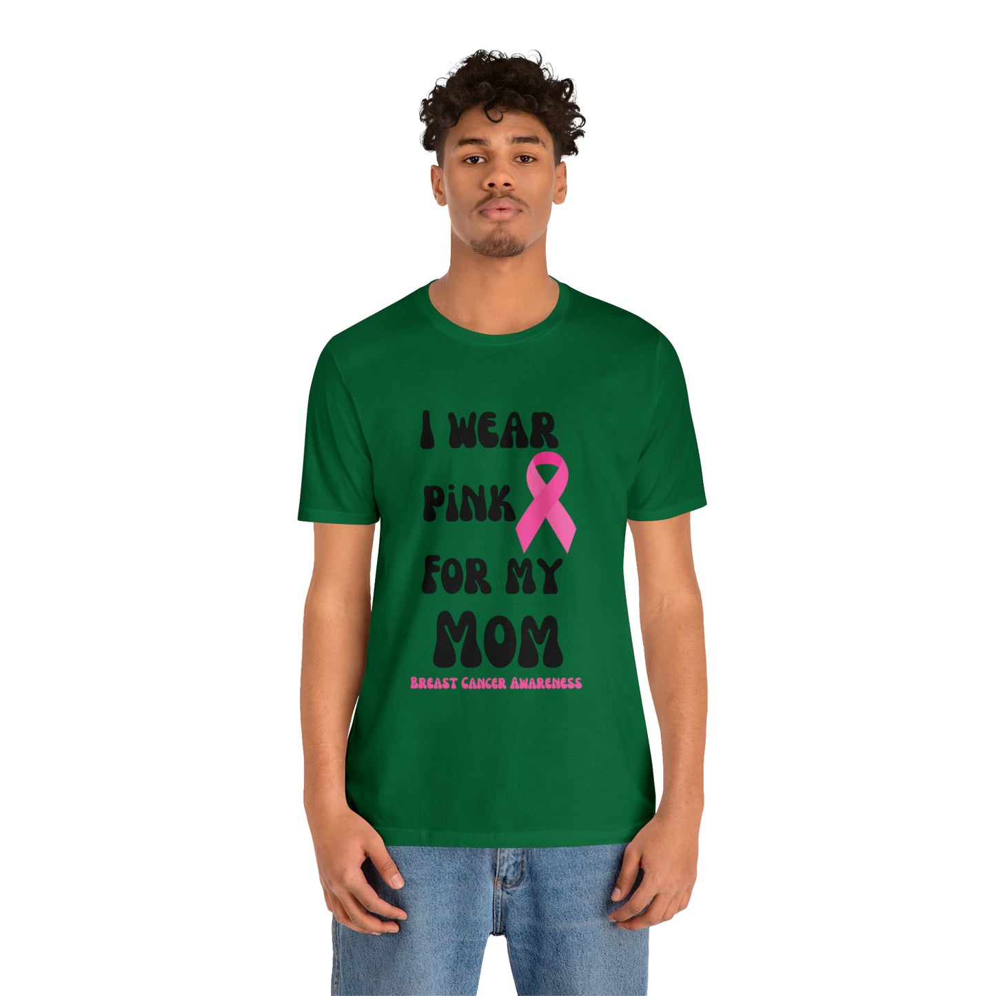 Breast cancer awareness shirt I wear pink tshirt for my mom shirt survivor Shirt October pink awareness Gift Christmas gift