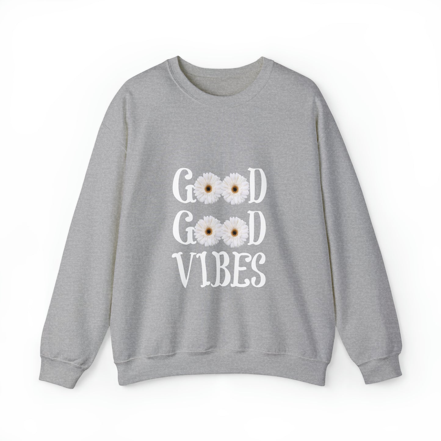Good Vibes Sweatshirt, Unisex Heavy Blend™ Crewneck Sweatshirt