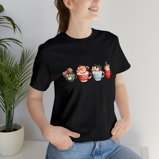 Chocolate cup family Christmas shirt Hot cocoa shirt Matching Family Christmas Shirts Family Christmas Shirt Matching Xmas Tees Christmas