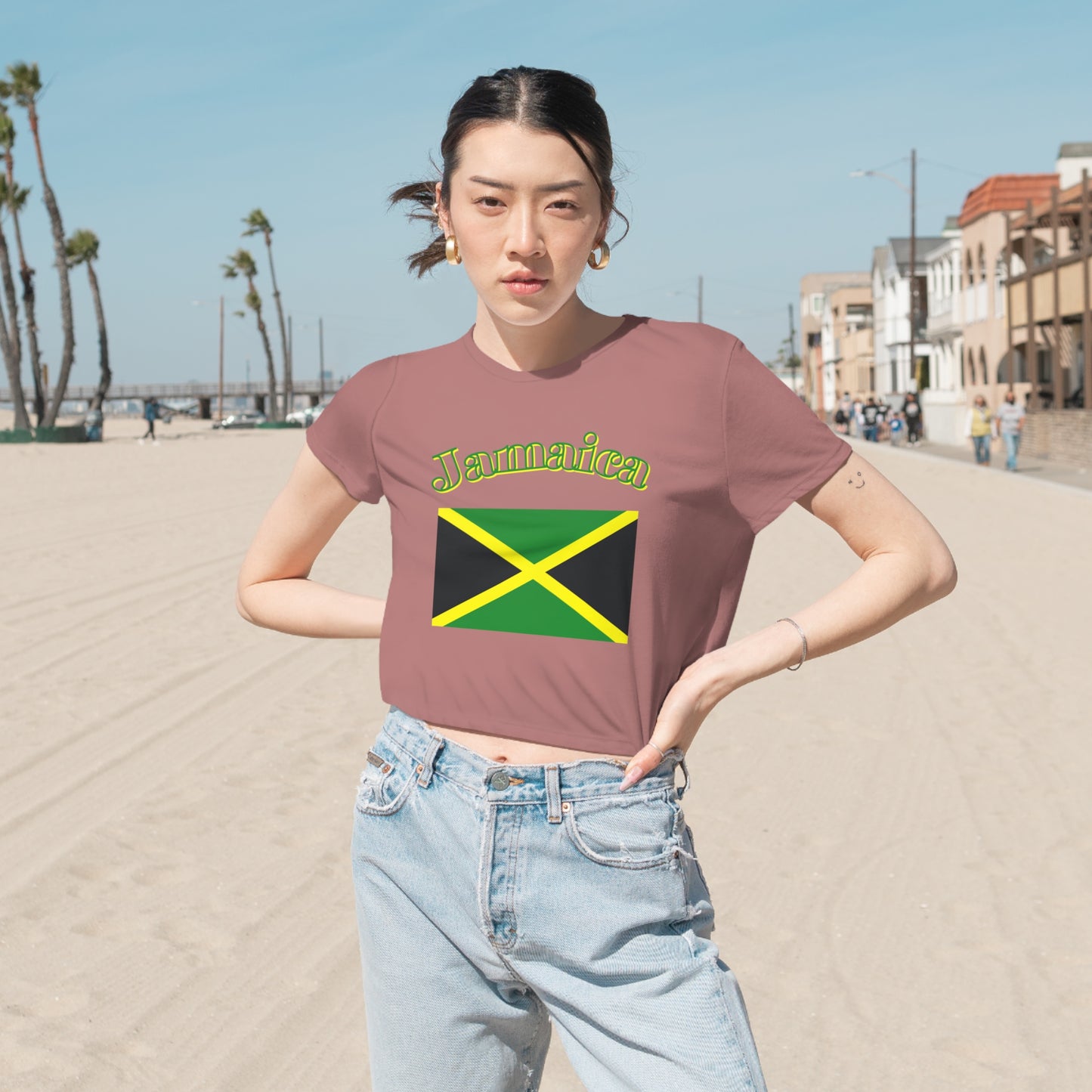 Jamaica crop top Jamaican shirt island Tee