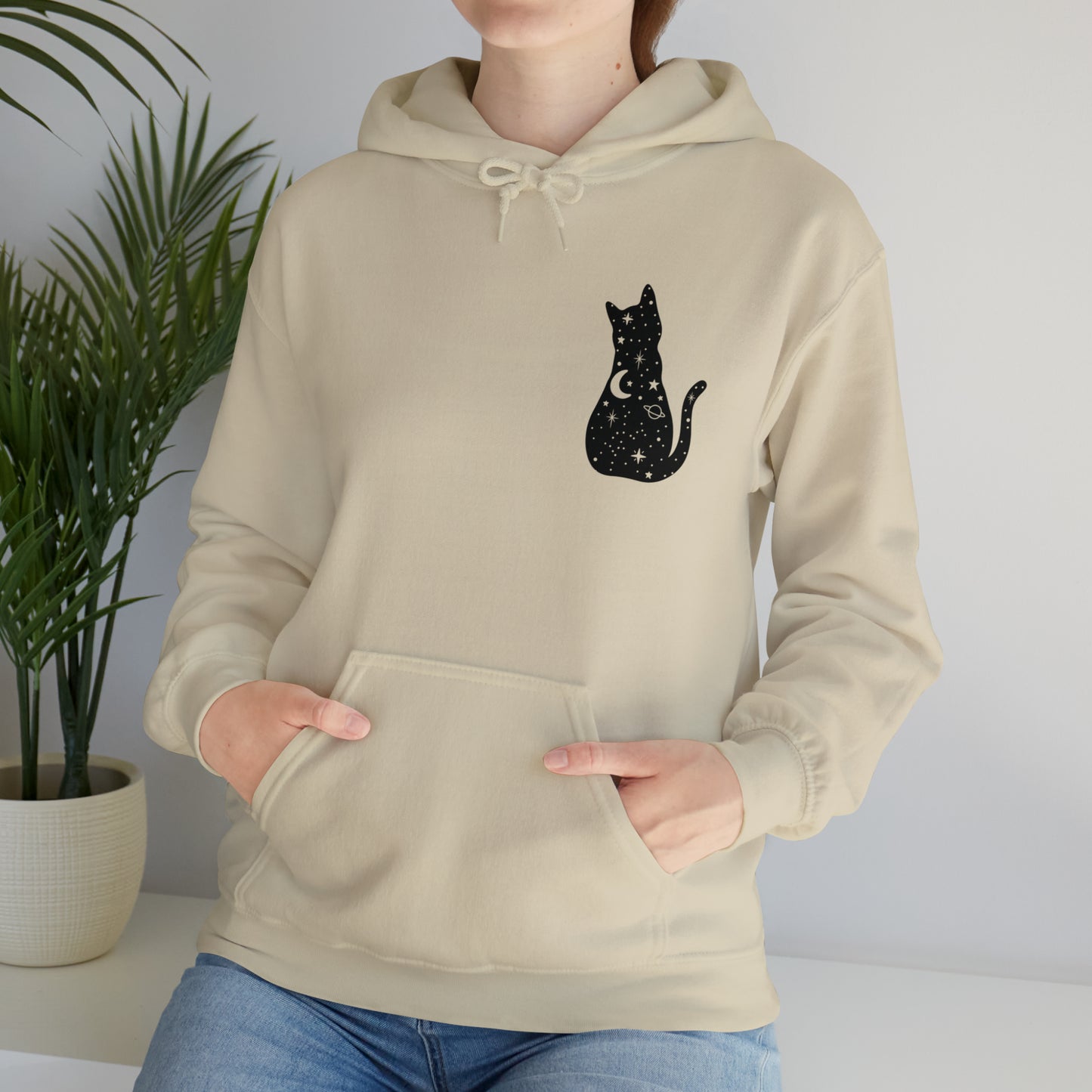 Halloween Sweatshirt Black Cat Shirt Halloween Sweater Halloween Cat Sweatshirt Gift for Cat Lover Gift Black Cat Gift for Cat Mom Gift Moon