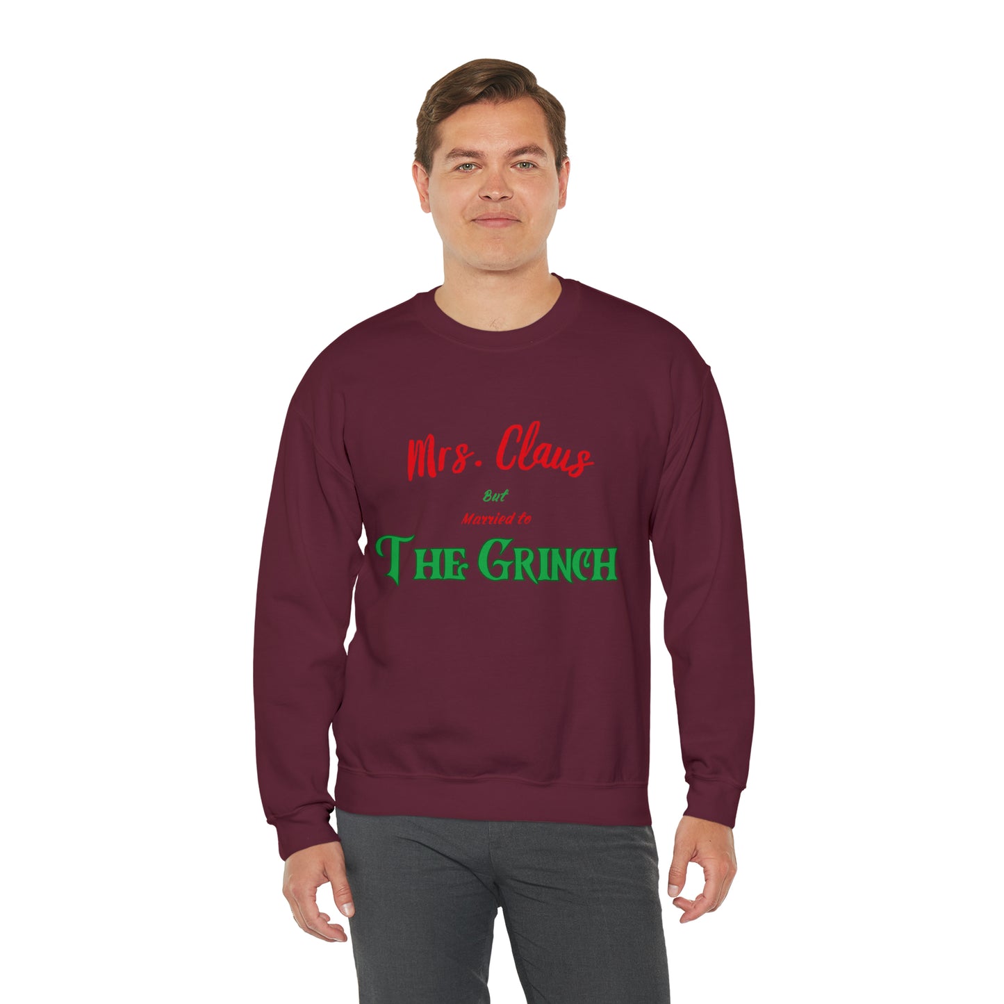 Mrs Claus sweater married to the grinch sweatshirt Merry Christmas Sweatshirt for Women Christmas Shirt Holiday Christmas gift for her