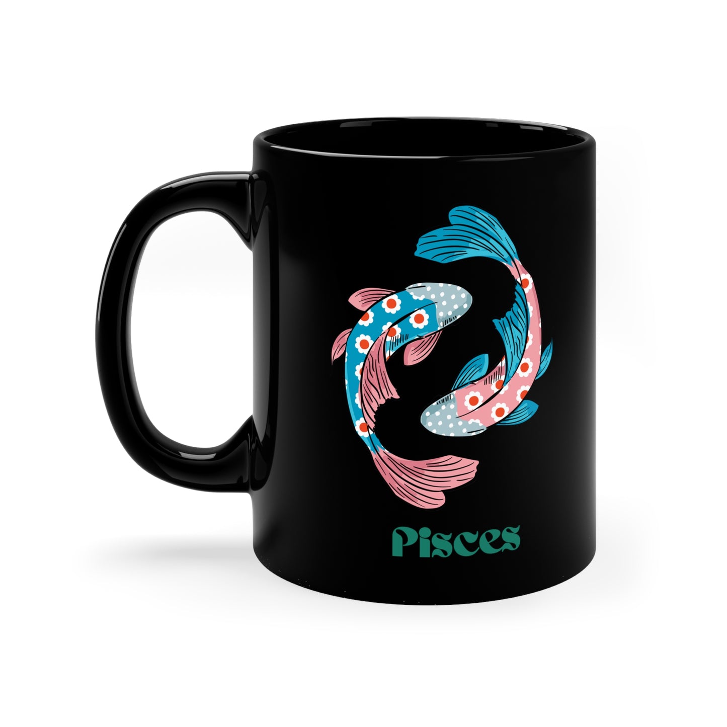 Pisces zodiac sign mug 11oz Mug Christmas Gift for her gift for him Funny Gifts Ideas Birthday Gifts for her gift for him Mug Black Mug
