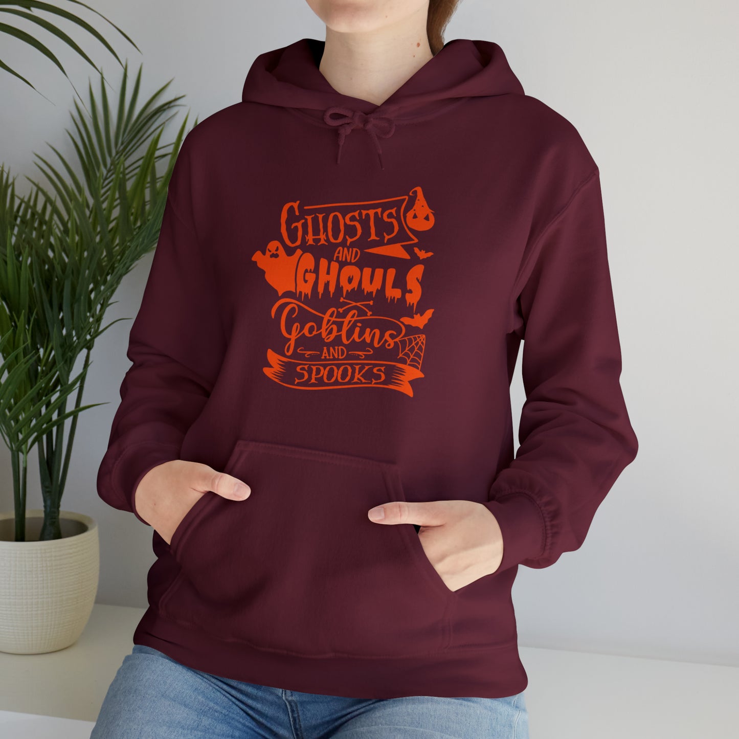 Spooky Halloween Hoodie, ghouls trick or treat ghost Halloween sweater,Halloween Sweatshirt,Spooky Season T Shirt,Christmas gift