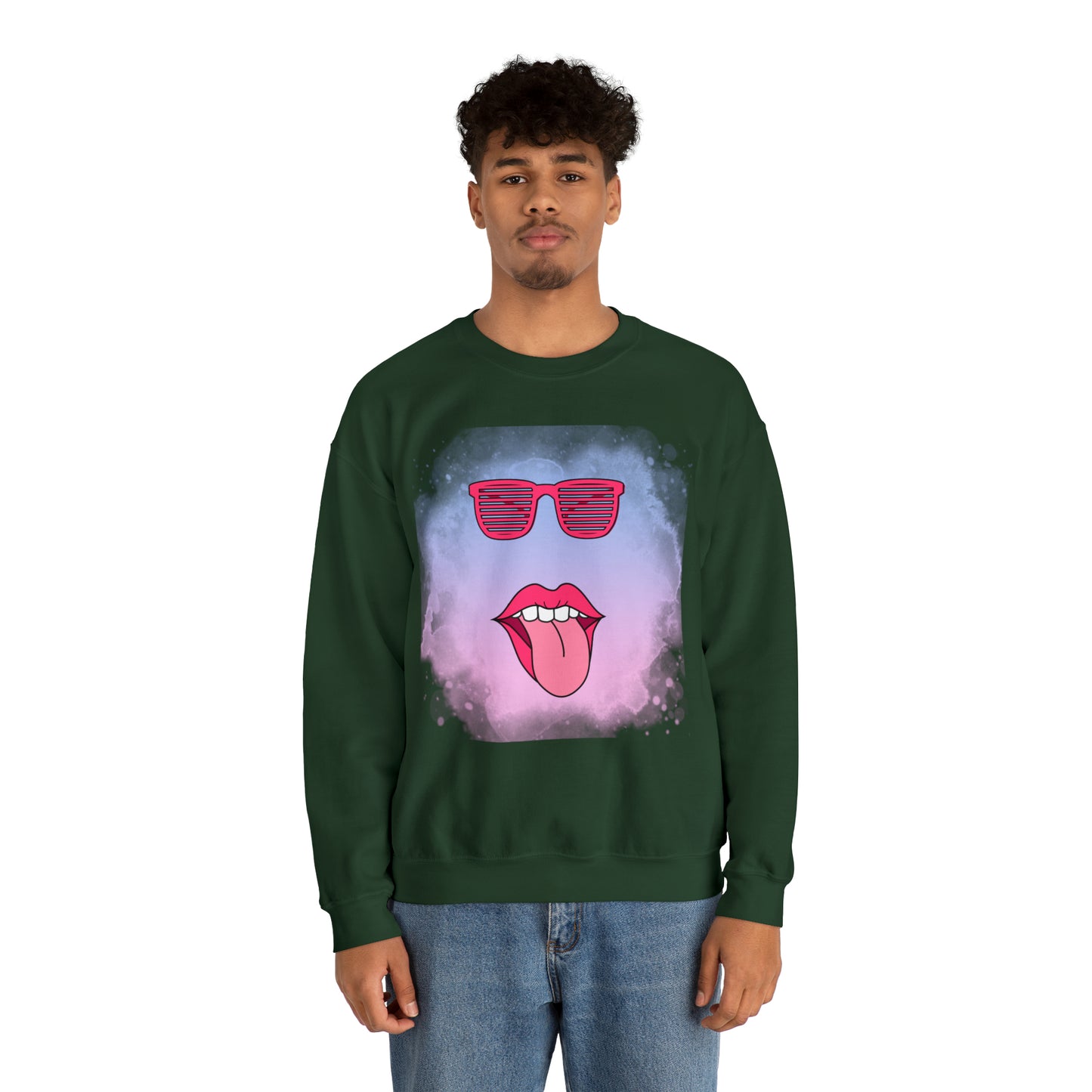 Lip Sunglasses Hoodie, Bubble Gum kiss Hoodie, Fun Summer shirt, Birthday gift for her, Galantine travel sweatshirt, Unisex