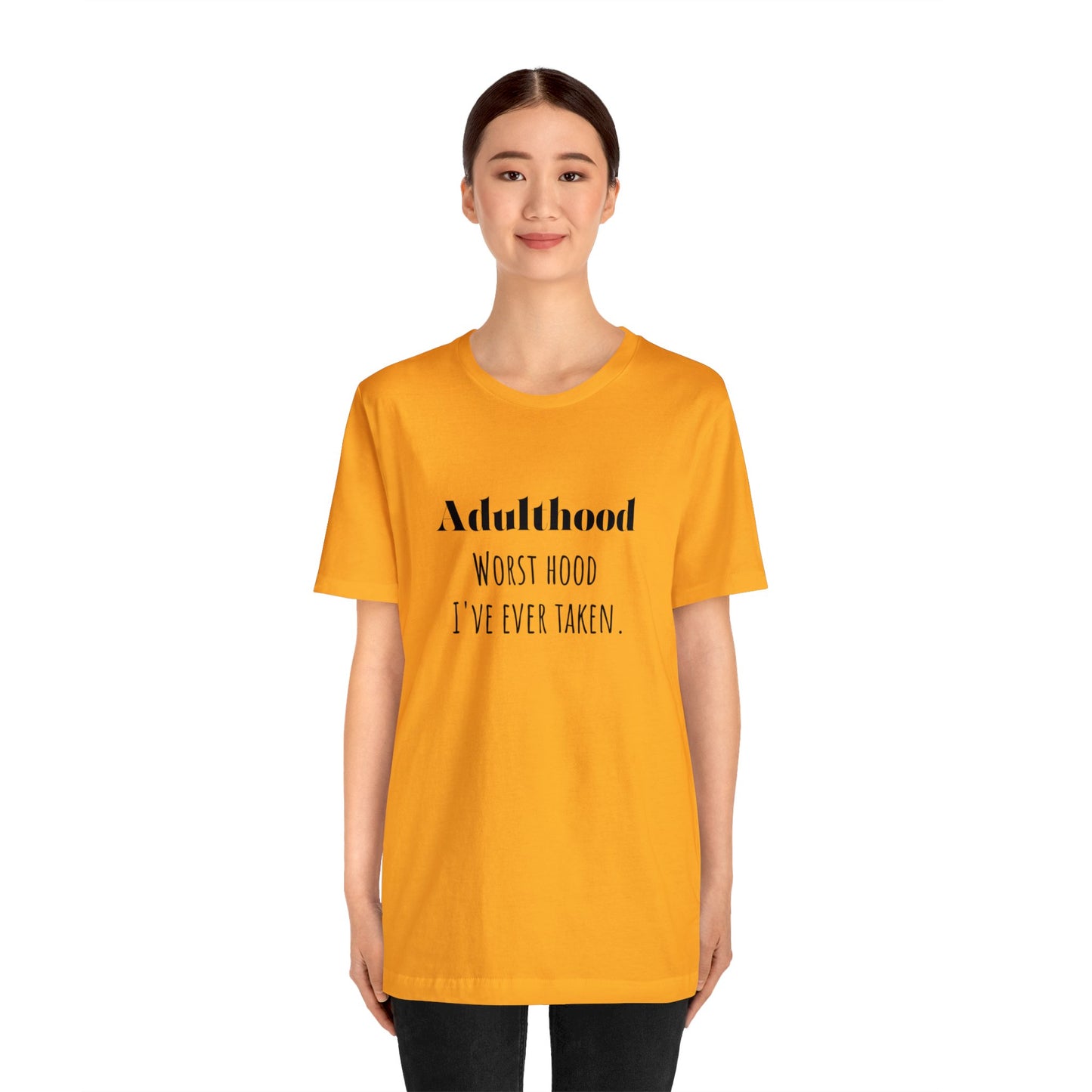 Adulthood shirt funny adulting shirt funny gift for her gift for him  shirt Unisex Tee Retro  T-Shirt best friend vacation shirt beach