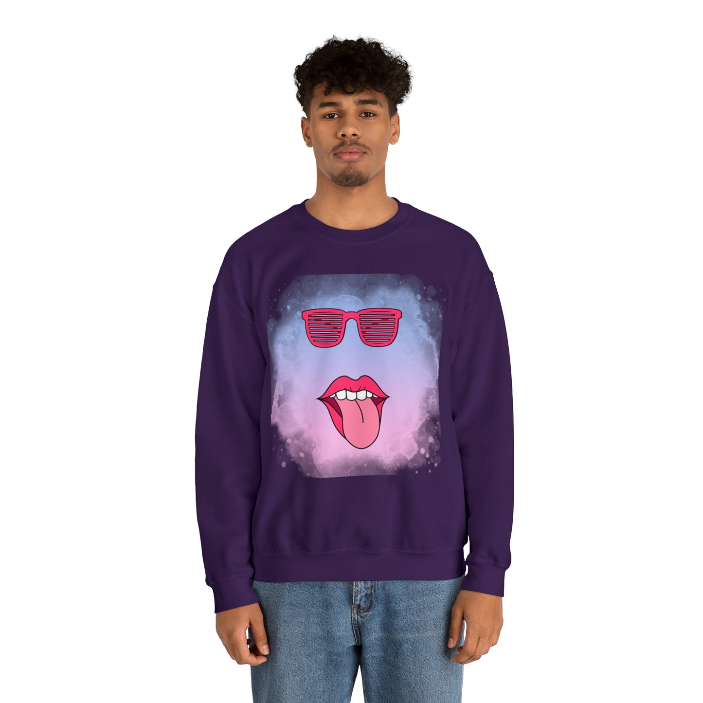 Lip Sunglasses Hoodie, Bubble Gum kiss Hoodie, Fun Summer shirt, Birthday gift for her, Galantine travel sweatshirt, Unisex