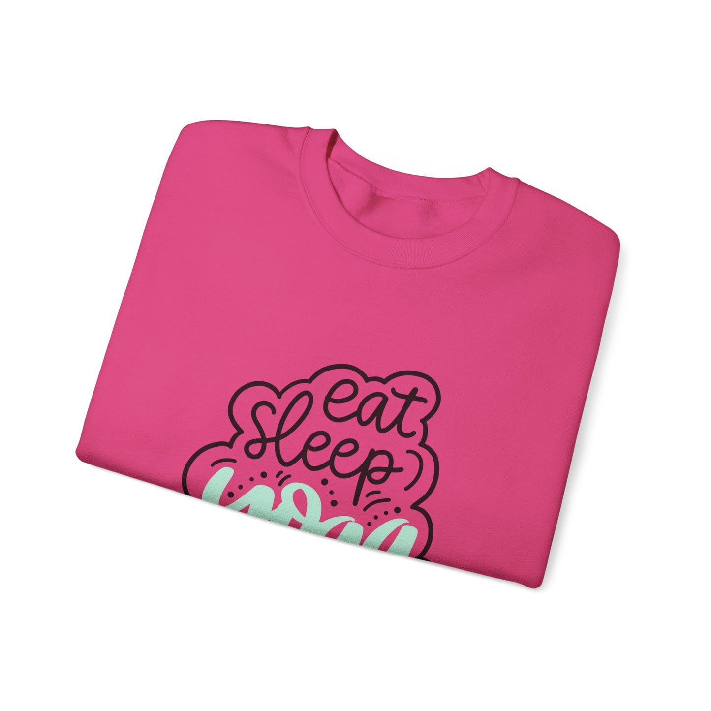 Eat sleep yoga repeat sweater yoga sweater Here we go fucking again sweater gifts funny cat birthday gift Christmas sweatshirt gift for her