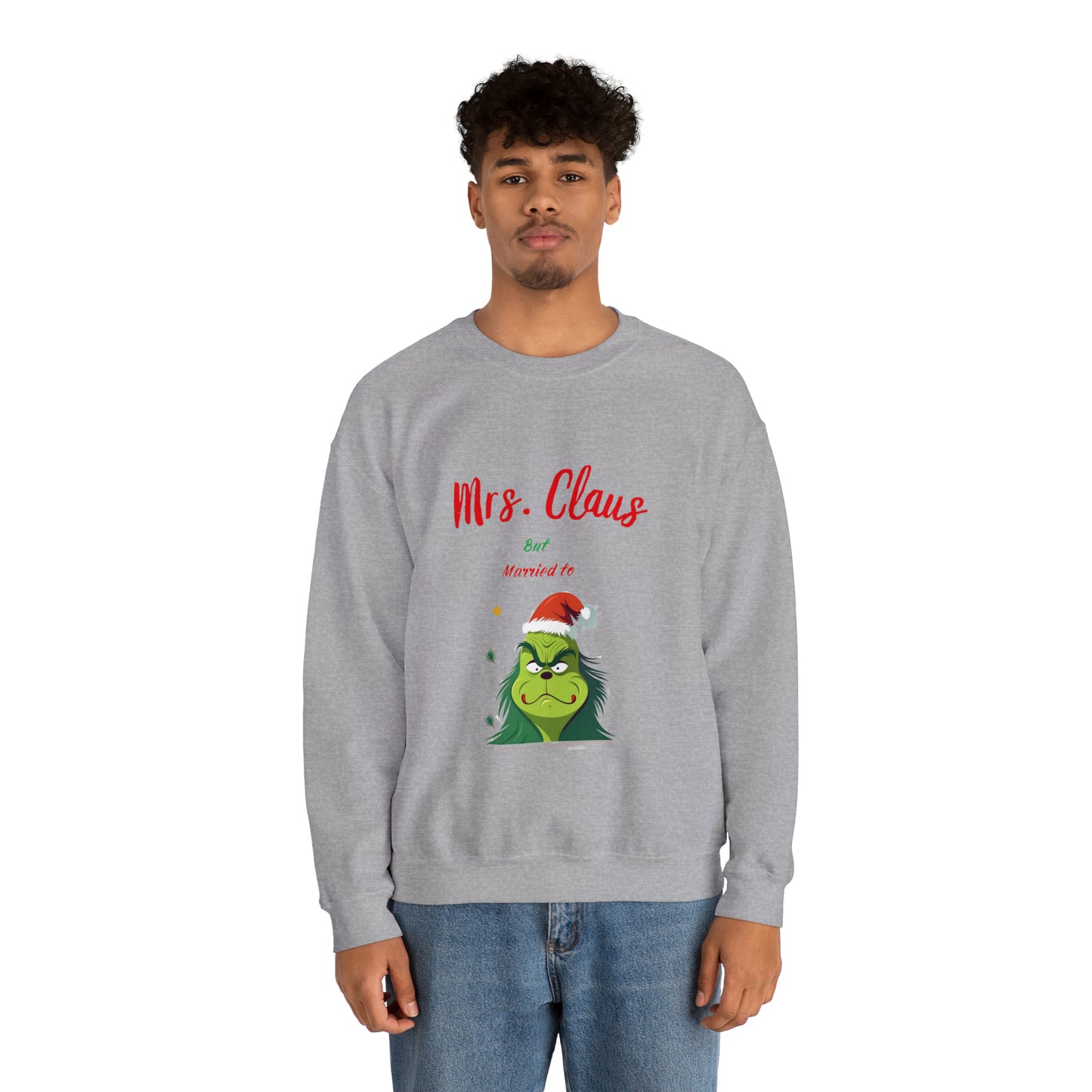 Mrs Claus sweater married to the grinch sweatshirt Merry Christmas Sweatshirt for Women Christmas Shirt Holiday Christmas gift for her