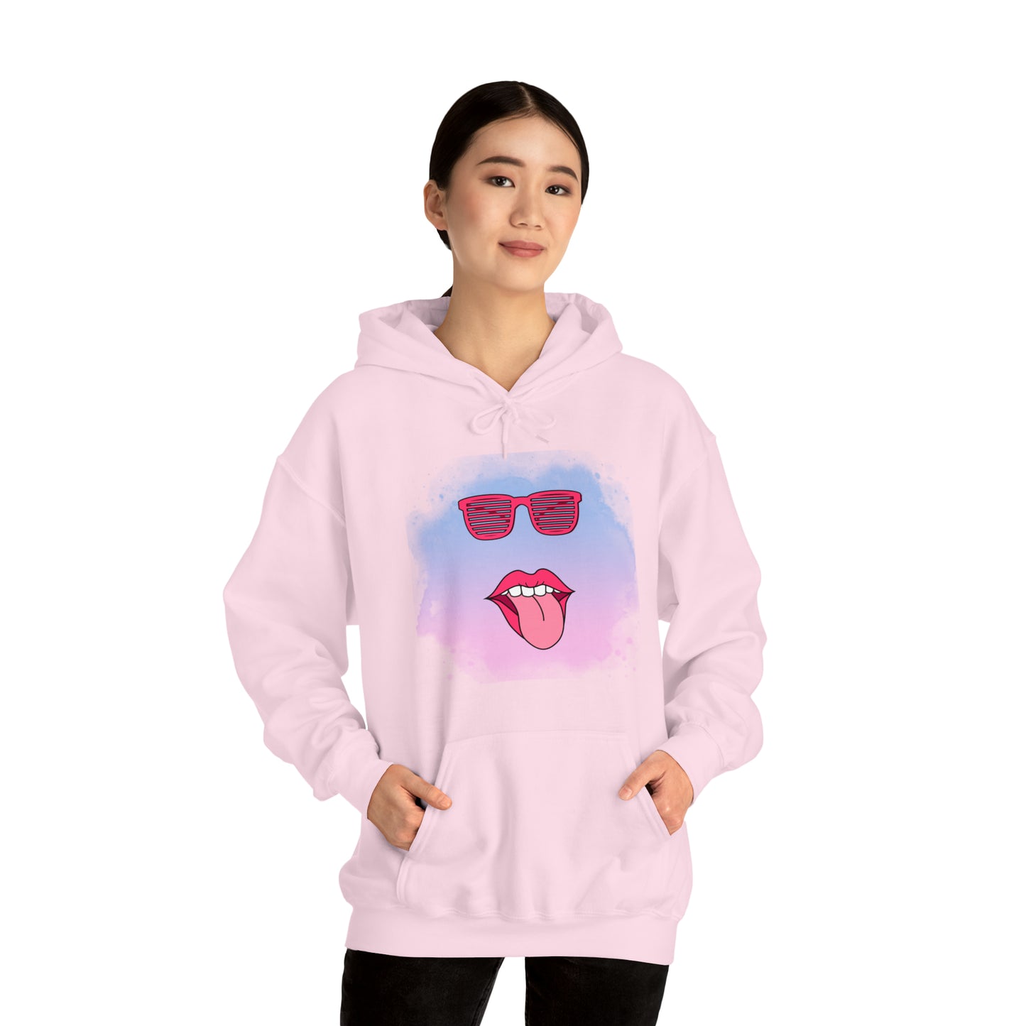 Lip Sunglasses Hoodie, Bubble Gum kiss Hoodie, Fun Summer shirt, Birthday gift for her, Galantine gift for her,best friend gift, vacation