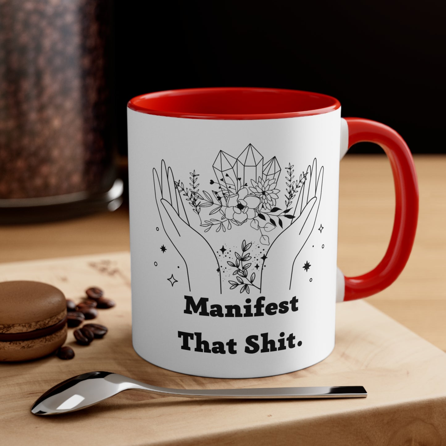 Manifest that shit mug spiritual motivational gift birthday gift custom mug gift for best friend coffee tea gift for her gift for him 11oz