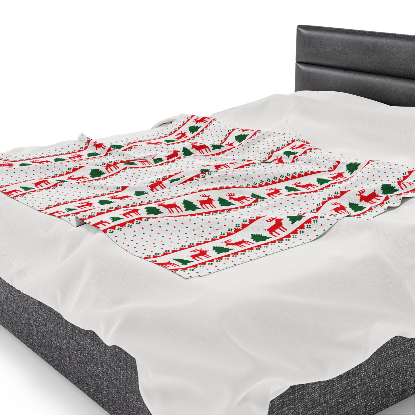 Reindeer Christmas Blanket holiday christmas tree blanket christmas movie watching blanket Merry christmas  blanket Velveteen Plush Blanket