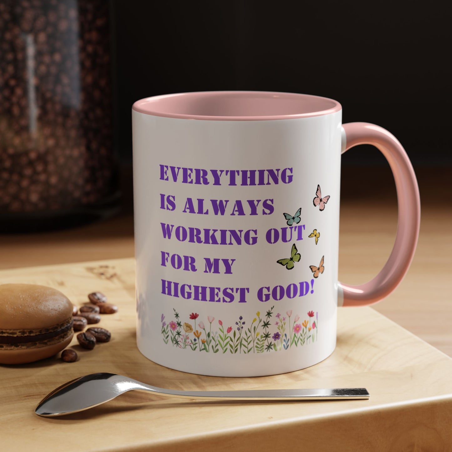 Everything is always working out for me mug Morning affirmation mug shining light mug Delulu mug Christmas gift for her gift for him bestie