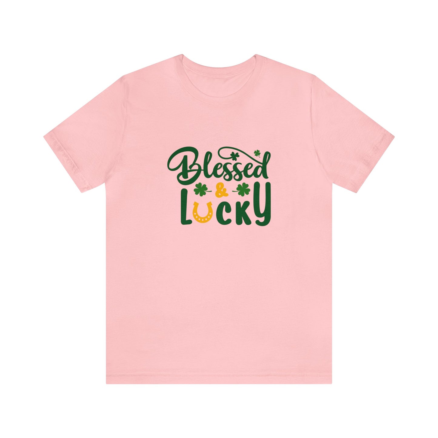 St Patrick's Day shirt blessed and lucky shirt Irish leaf shirt Unisex Tee Retro Shirt T-Shirt best friend vacation shirt beach