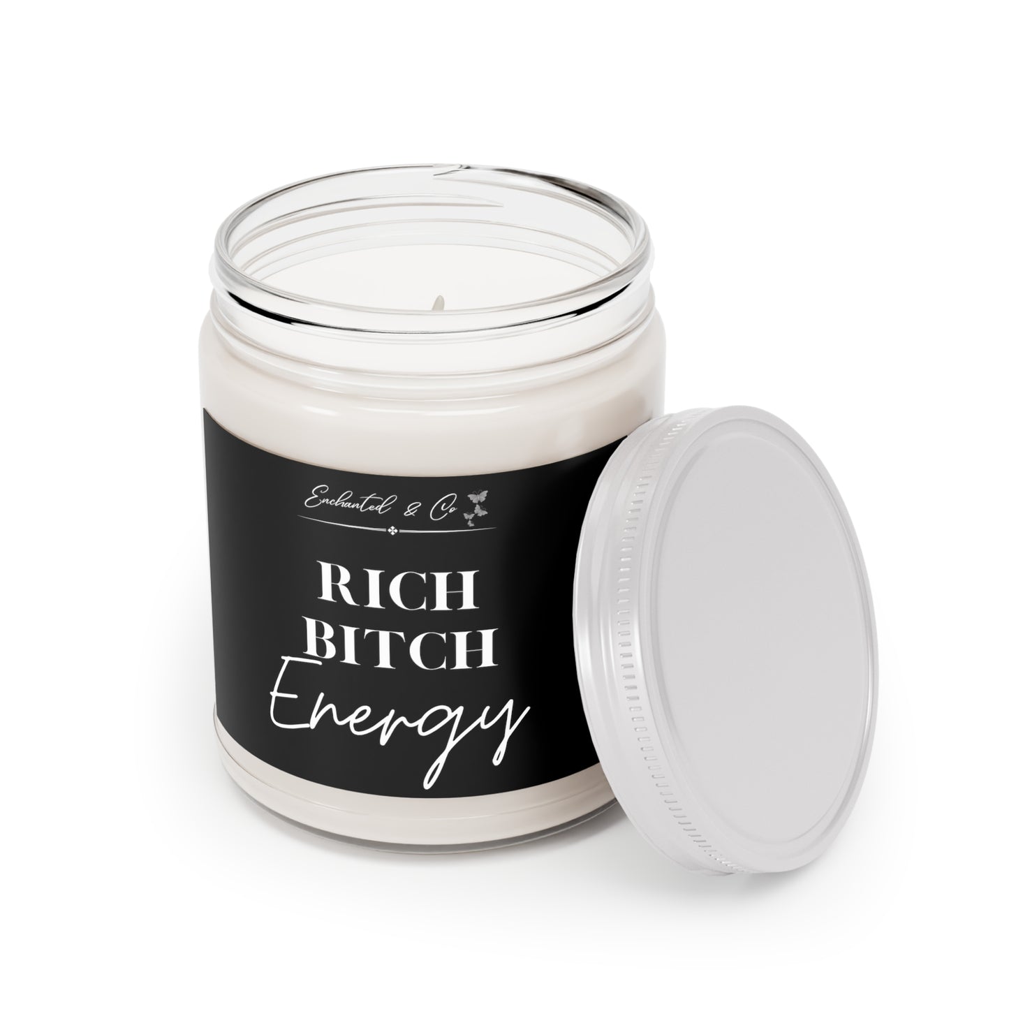 Rich Bitch energy candle Boss babe gift Christmas gift for her meditation candle best friend gift Vanilla scented candle handpoured candle