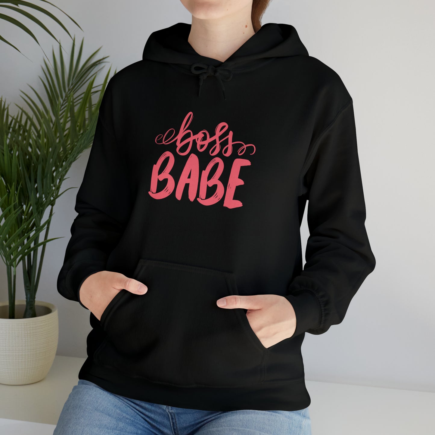 Boss Babe hoodie, boss babe energy, gift for her, millionaire babe, Unisex Heavy Blend Hooded Sweatshirt