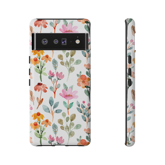 Floral phone case mother's day gift best friend gift for her gift for him flower cell phone cases Tough Cases
