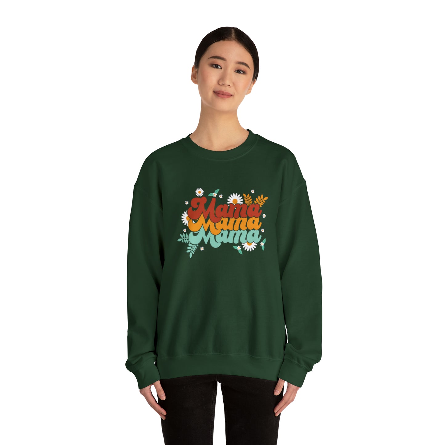 Mama floral vibes sweater, Mother Mom sweatshirt, Gift for mom, Christmas gift for her, yoga wear for her,for him, Birthday gift for her,Ga