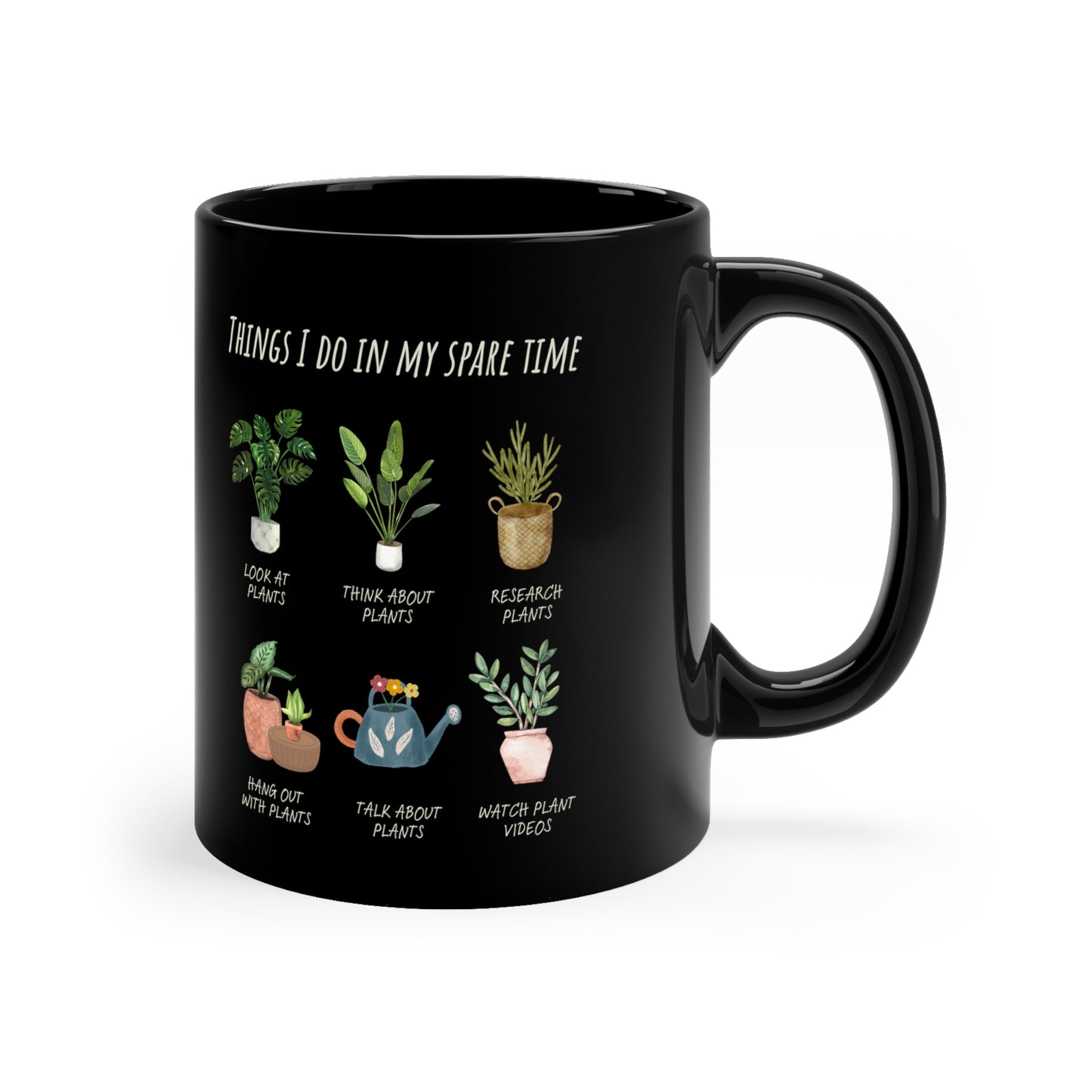 Plant lover gift funny plantMom gift Plantdaddy gift for her gift for him christmas gift 11oz Black Mug