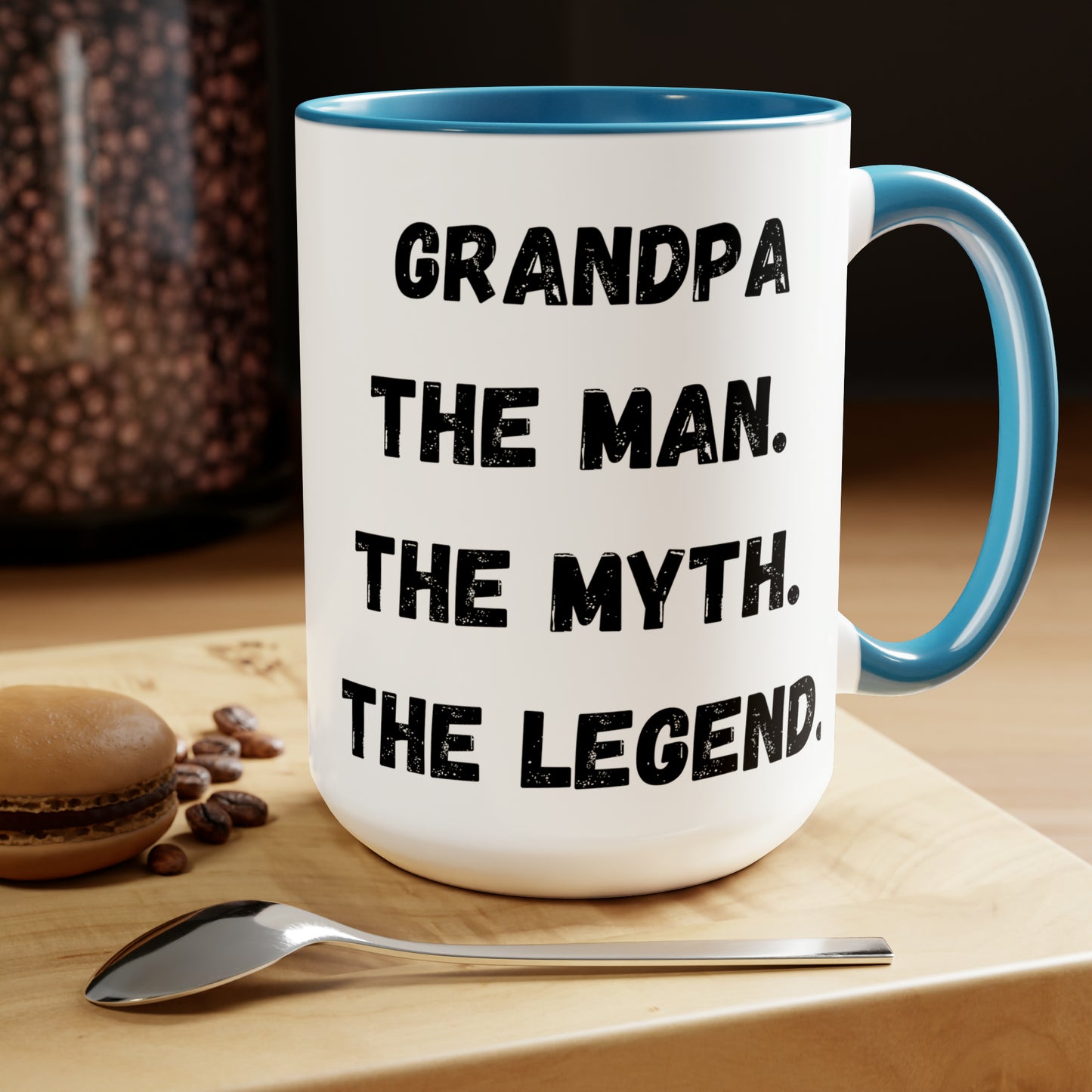 Grandpa mug the man the myth the legend mugDaddy mug love you dad gift Coffee Mug pregnancy reveal gift heart mug gift for her Mug Coffee