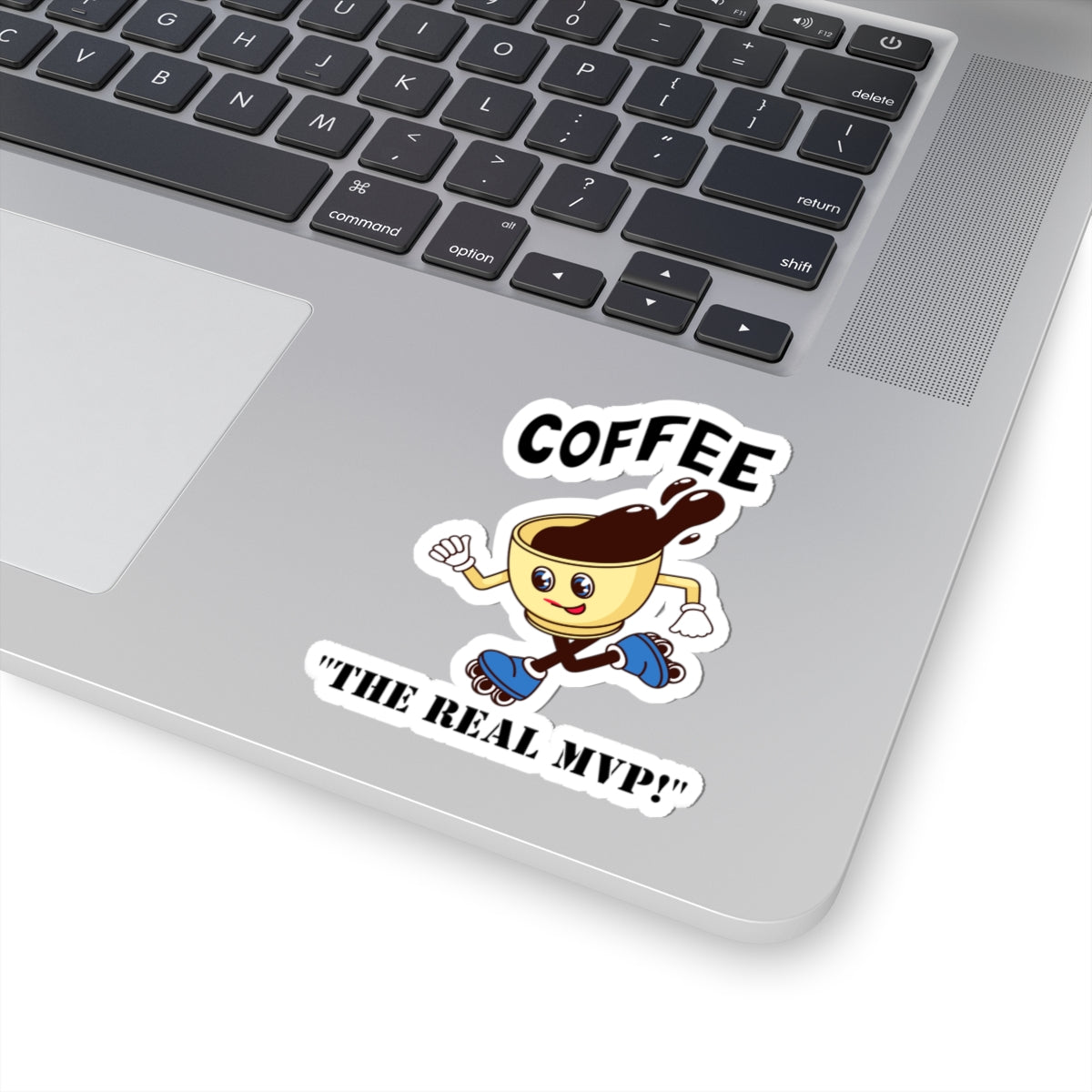 Coffee the real mvp sticker laptop sticker funny coffee sticker bottle water sticker gift for her gift for him funny recommend sticker