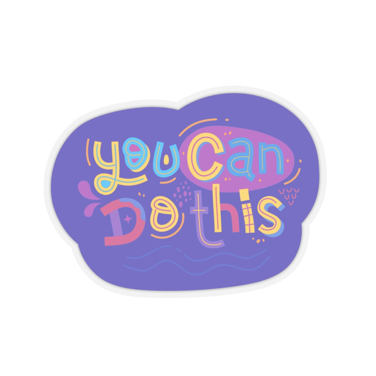You can do this sticker strong Being you is your power sticker Motivational sticker authentic self Motivating entrepreneur girlboss