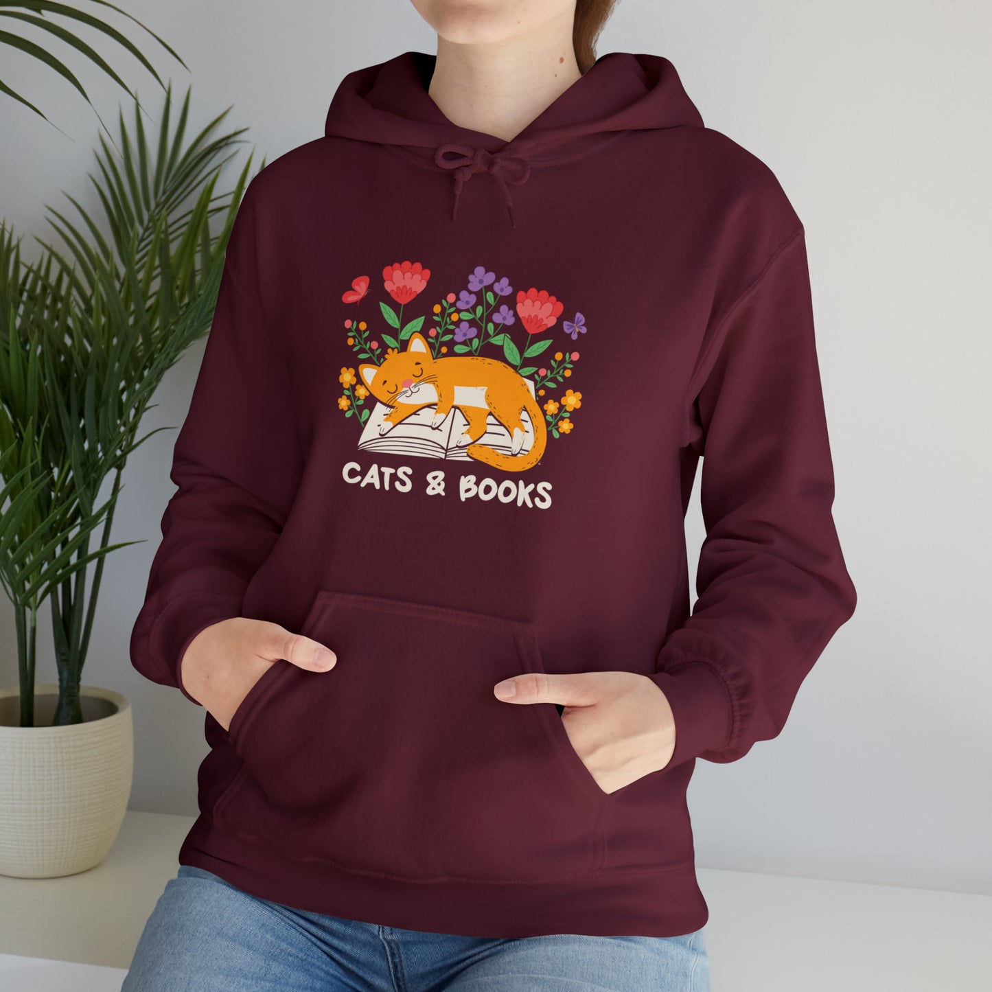 Cat Mom Shirt Cat Lover Tee Cute Book Cat Shirt Floral Book Shirt Book Lover Sweatshirt Reader Bookish Tee Cat Themed Gift For Women for men