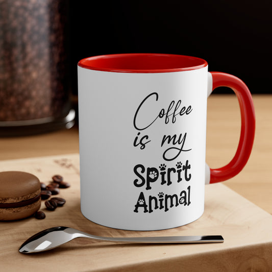 Coffee is my spirit animal mug Birthday Month mug September birthday month gift coffee mug gift for best friend gift for her gift for him
