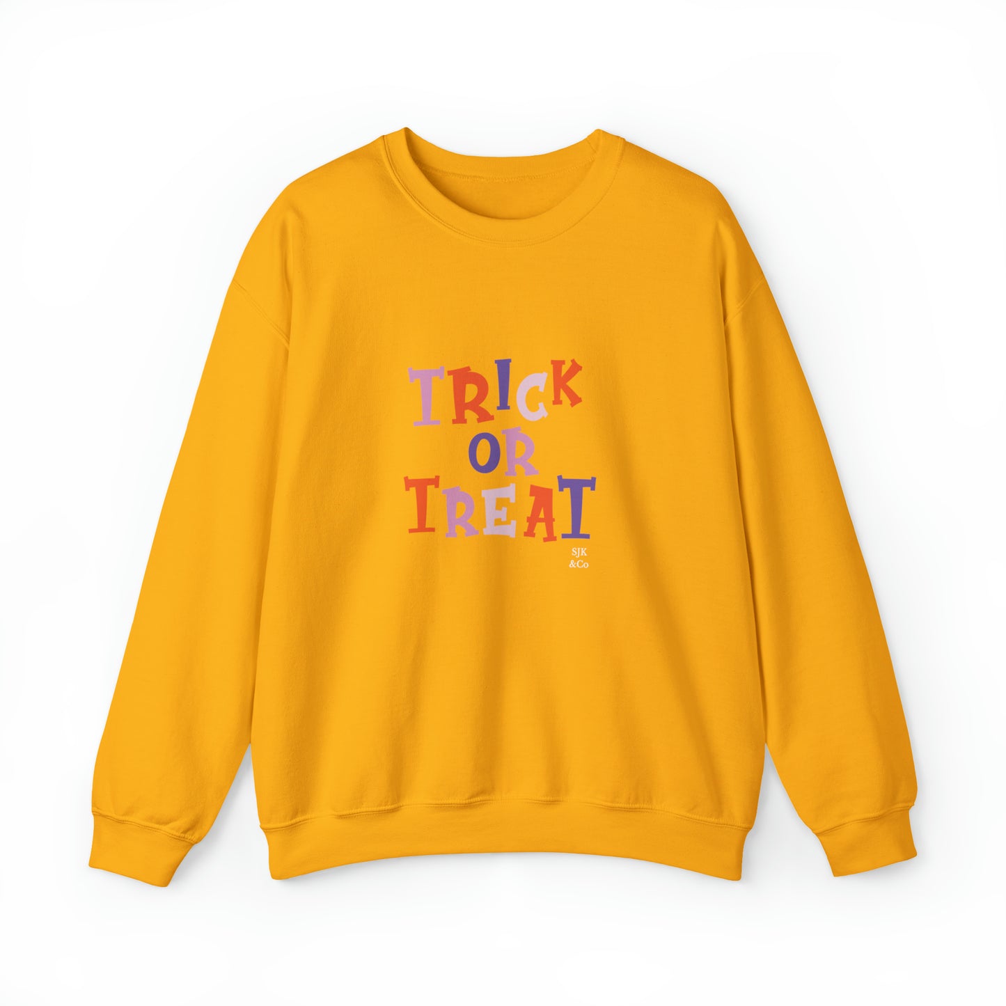 Trick or Treat Funny Halloween Sweatshirt Funny Halloween Horror Shirt Halloween Women's Sweatshirt Funny Halloween Tee Unisex gift pastel