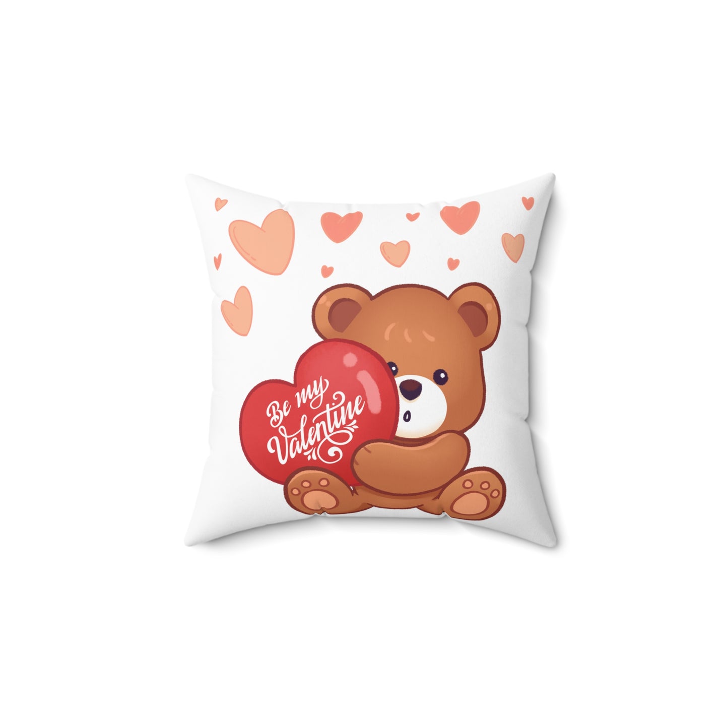 Be my valentine pillow teddy bear valentines day gift Adore you gift love story Vday day gift for her gift for him galentines day gift