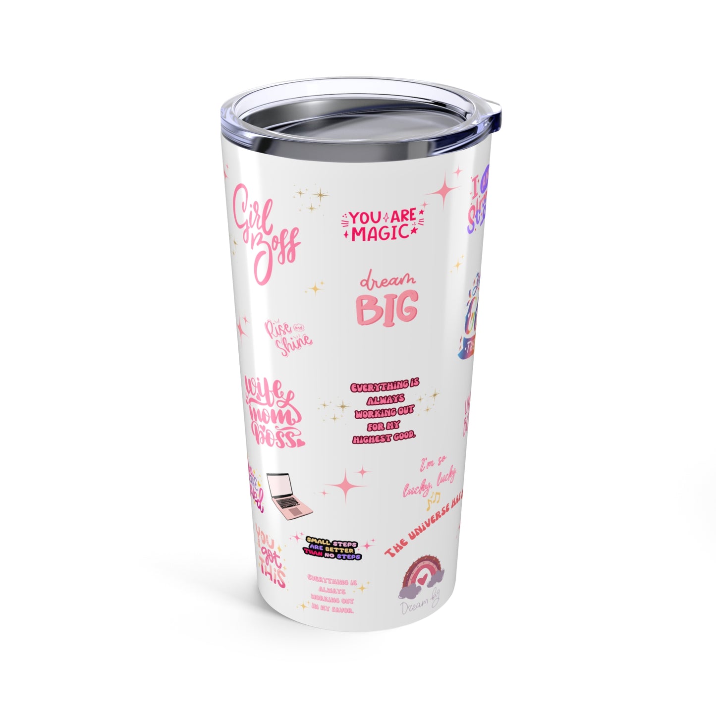 Positive affirmations tumbler girlboss mug birthday gift wife mom boss tumbler gift for her gift for wife Coffee Mug tea Christmas gift 20oz