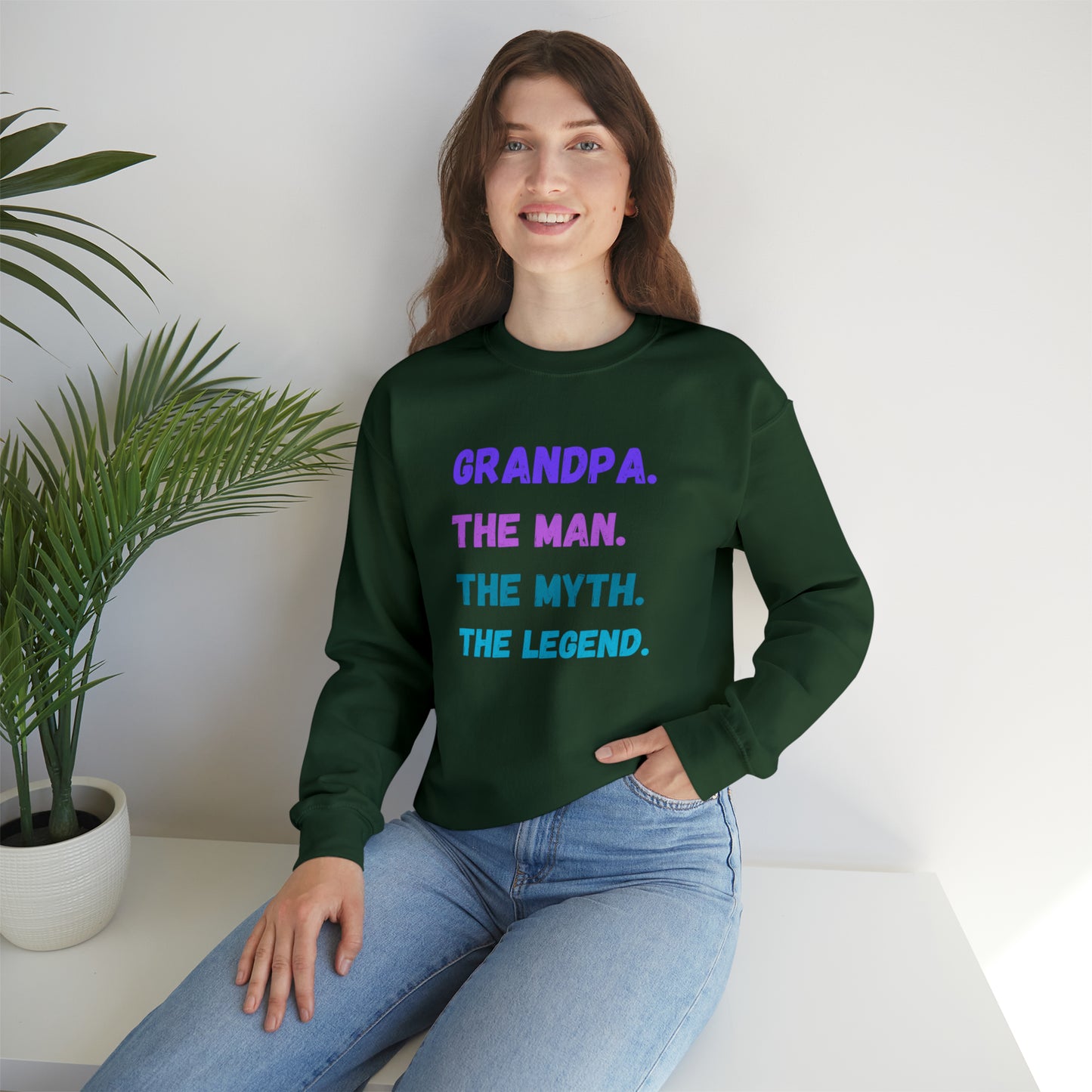 Grandpa the man the myth the legend sweatshirt gift for Dad and me shirts Father's day gifts best friend sweater Christmas gift for dad
