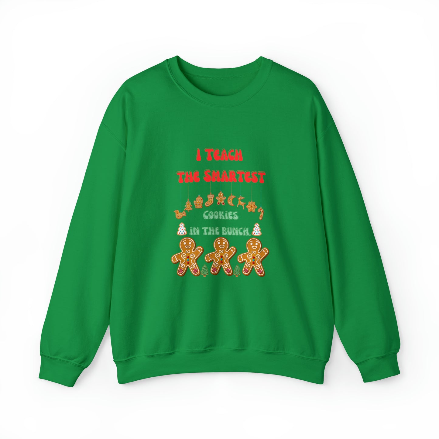 Smartest cookies sweater teacher Christmas sweater Christmas gingerbread cookies house sweatshirt Bright teacher Christmas gift for her