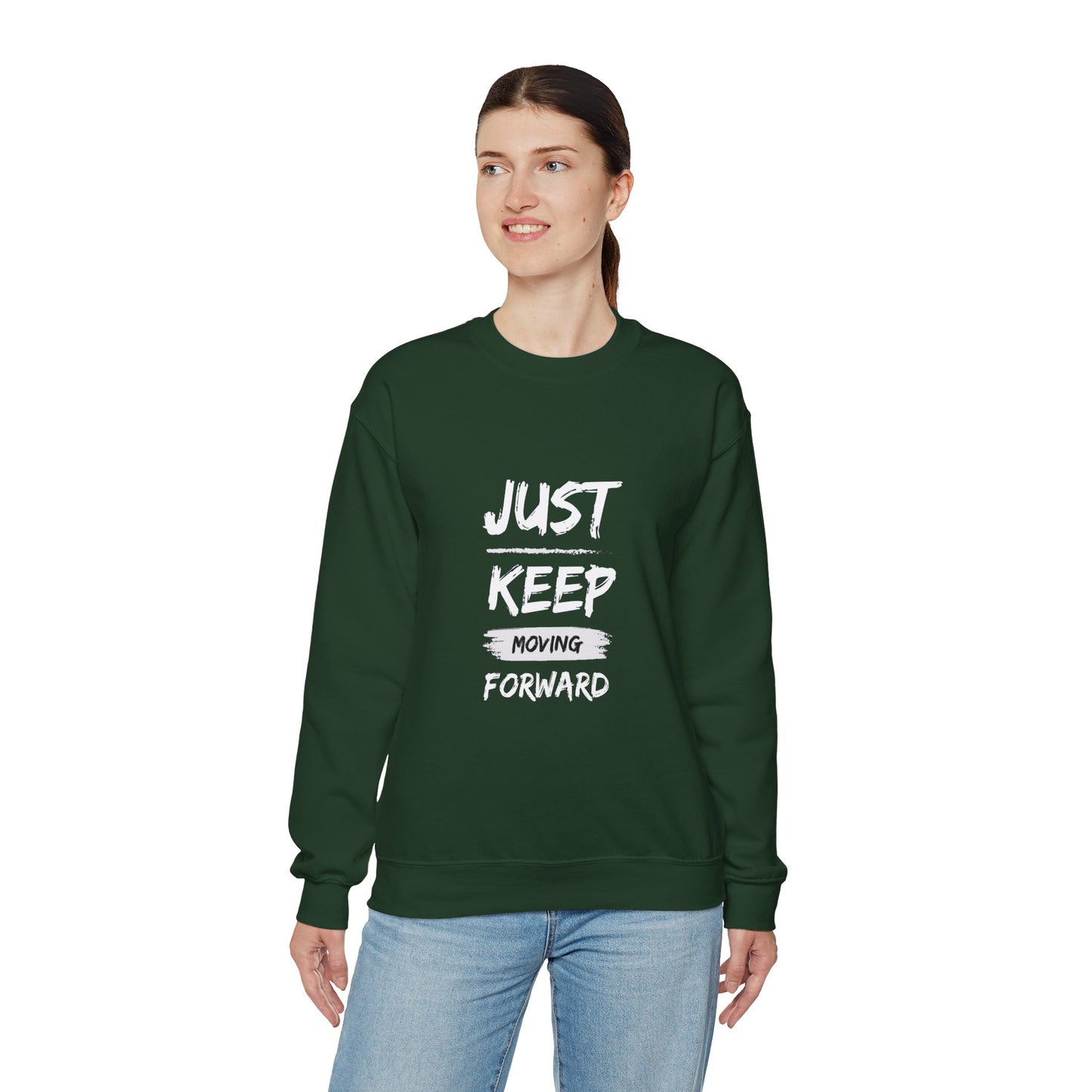 Just keep moving forward sweater motivational sweater gift for her gift for him entrepreneur gift birthday gift Christmas sweatshirt