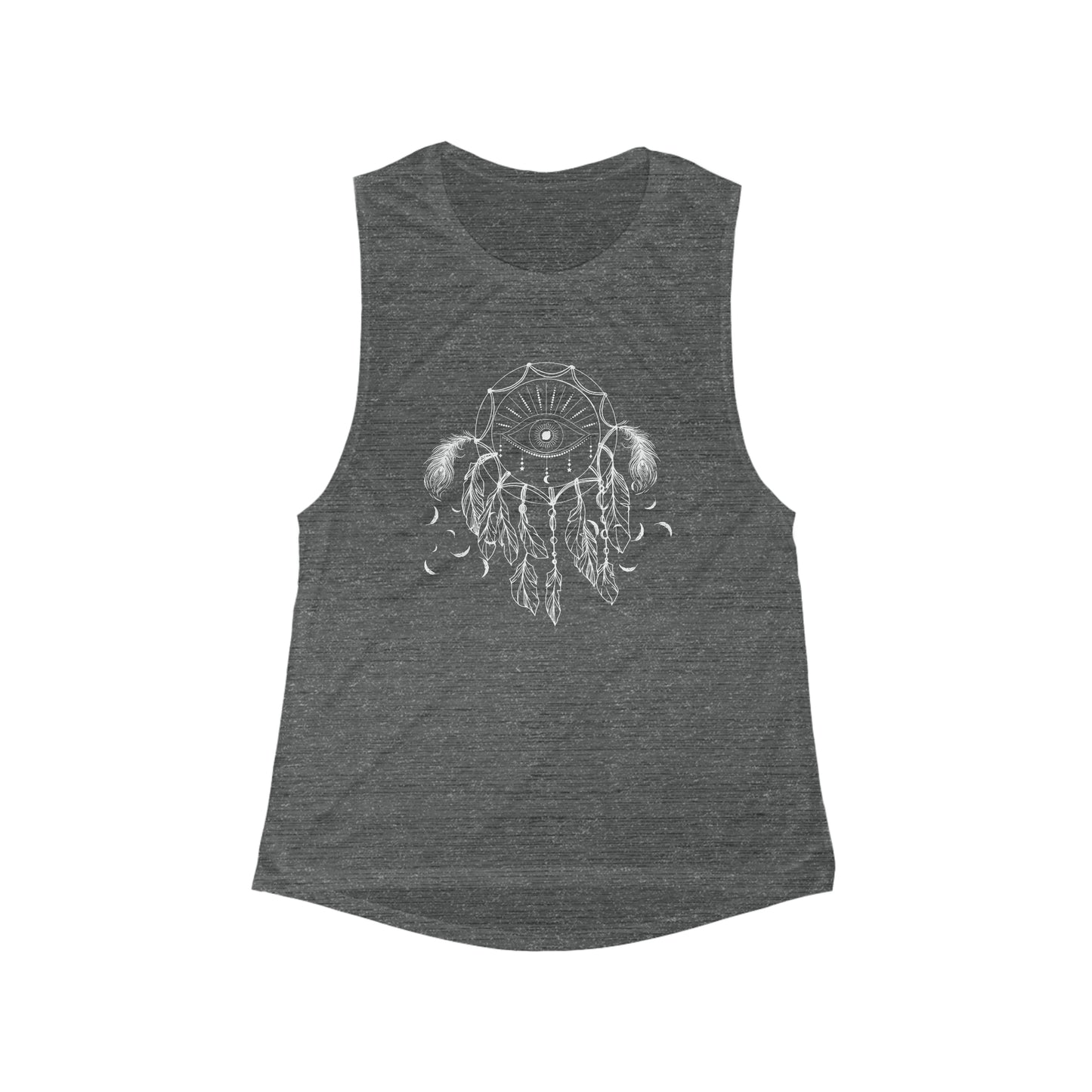 Dream catcher top third eye top women tank top gift for her Women's Flowy Scoop Muscle Tank