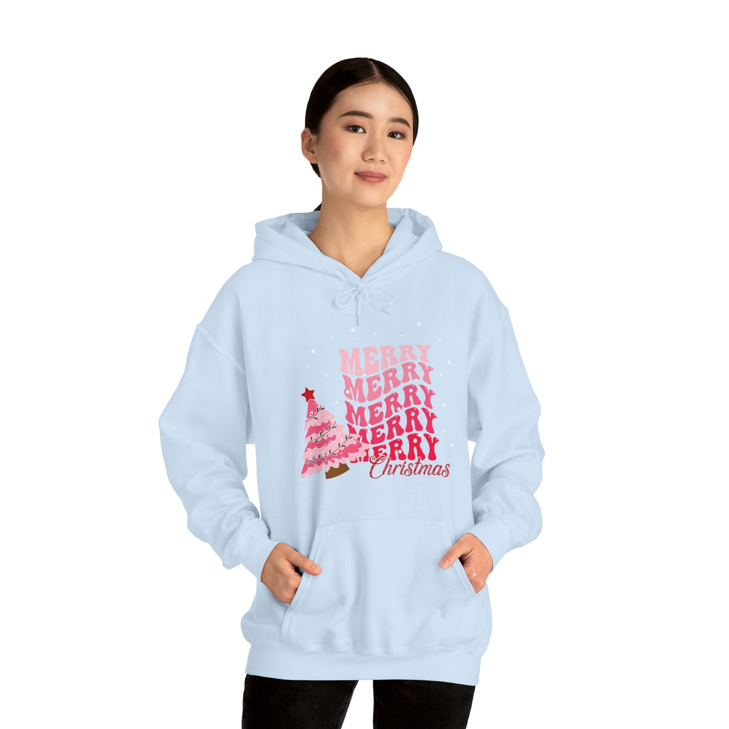 Festive AF hoodie blue Merry Bright Christmas Sweatshirt for Women Men Christmas Sweater Holiday Christmas gift for her gift for him
