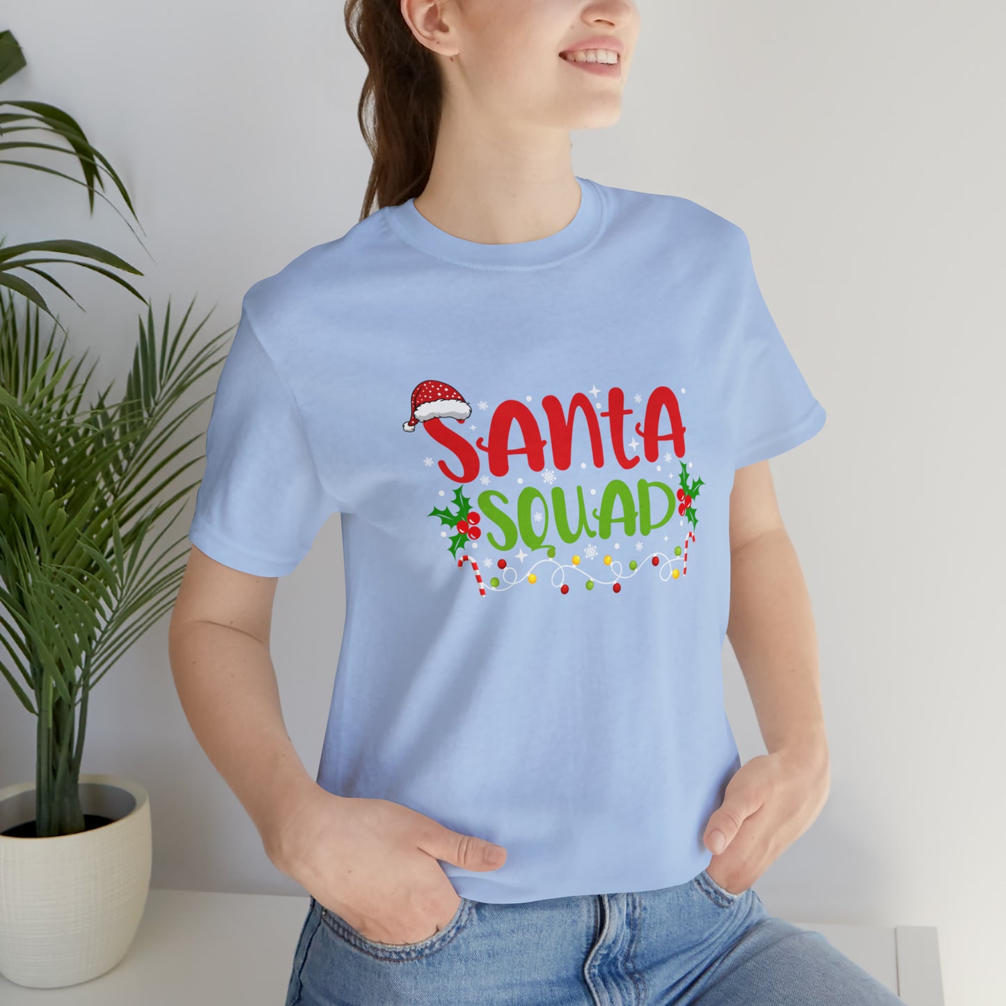 Santa's squad Matching Family Christmas Shirts Santa claus Hat family tshirts Family Christmas Shirt Xmas Tee Custom Christmas Tshirt photos