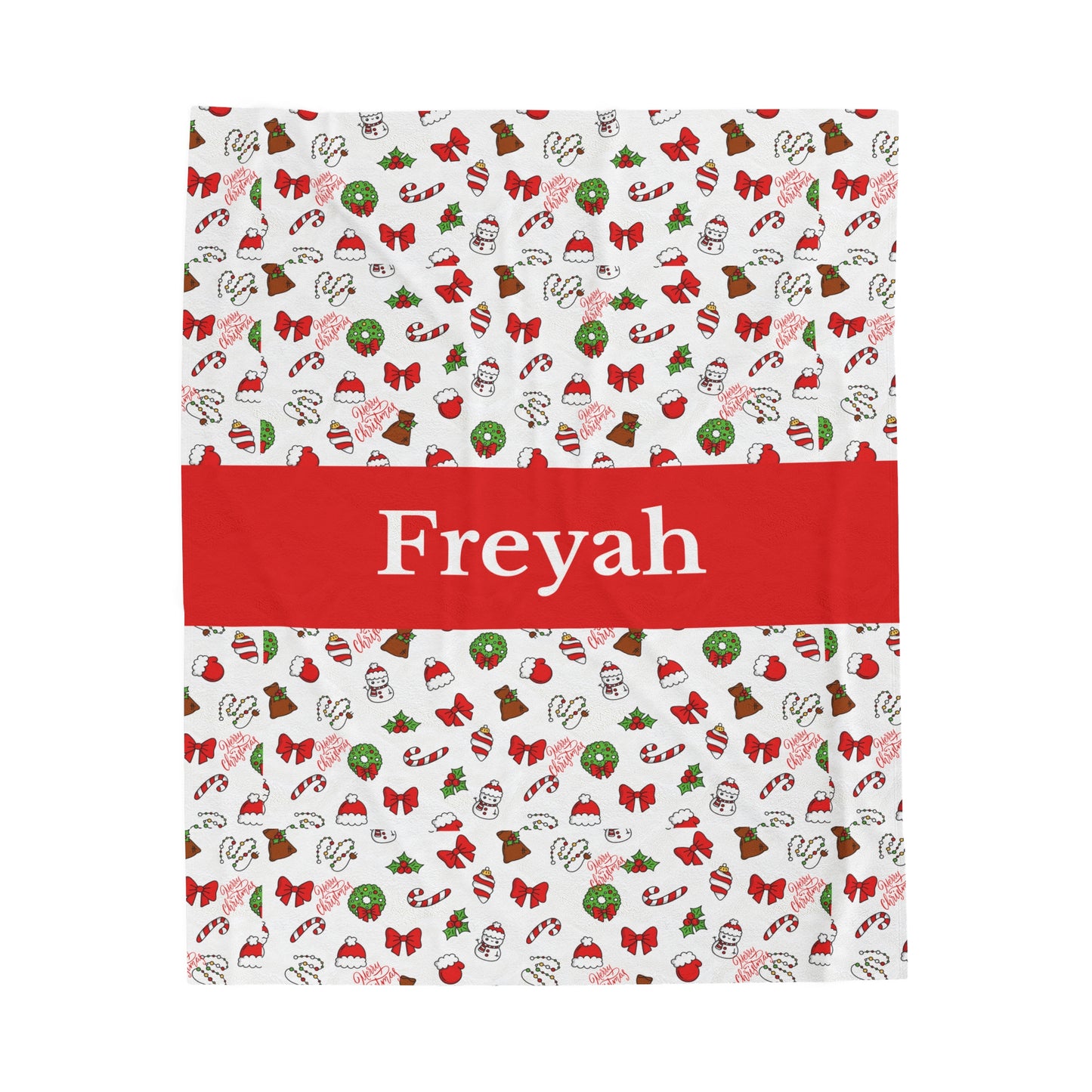 Christmas Blanket kids custom name christmas blanket Merry christmas personalized blanket Movie watching blanket Velveteen Plush Blanket