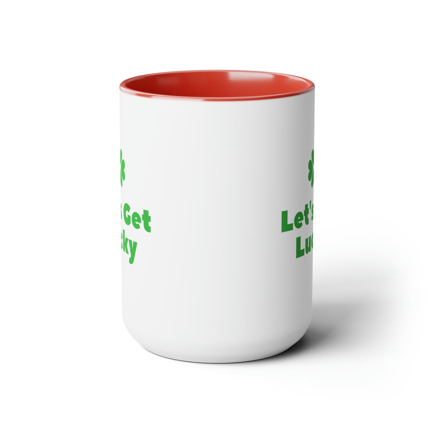 Let's get lucky mug Love mug Valentine's Day St Patrick's Day gift for her Coffee gift for him Mug  heart mug gift for her Mug wife
