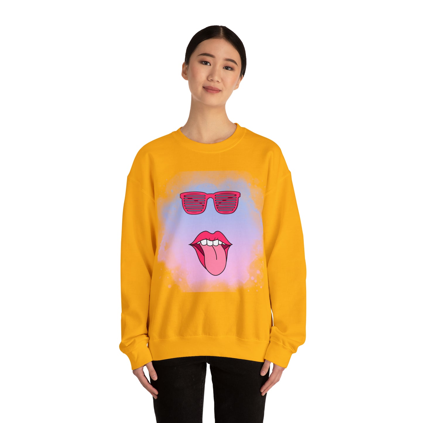 Lip Sunglasses Hoodie, Bubble Gum kiss Hoodie, Fun Summer shirt, Birthday gift for her, Galantine travel sweatshirt, Unisex