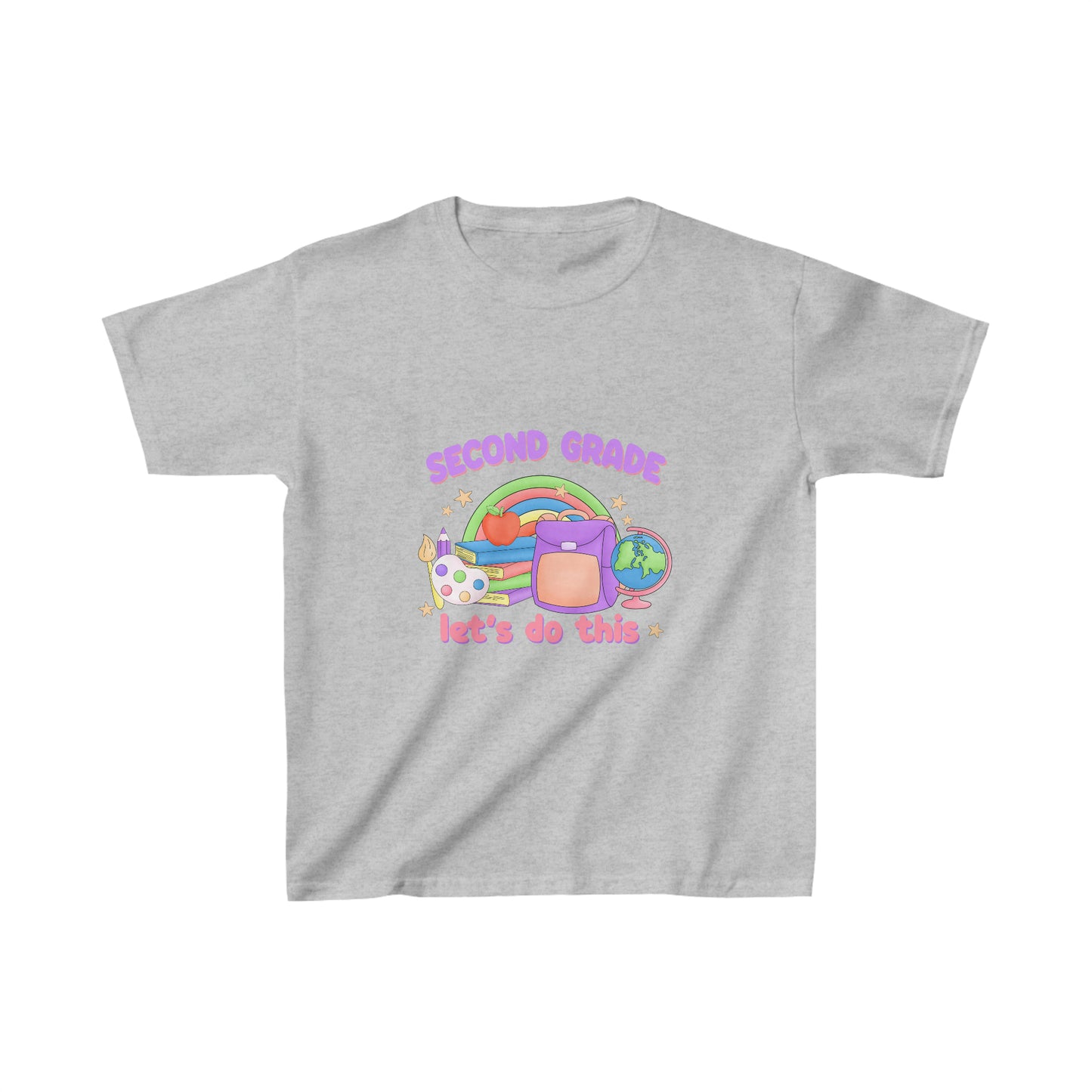 Second grade shirt rolling into 2nd grade Kids Heavy Cotton™ Tee