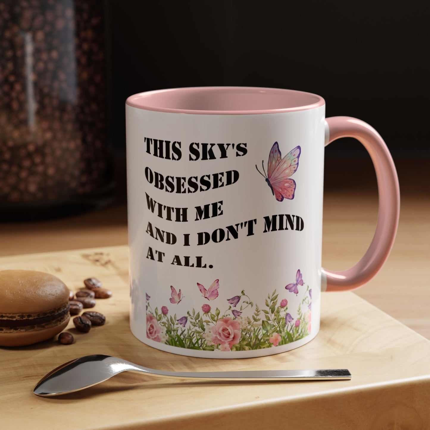 Morning affirmations mug sky's obsessed with me manifesting mug delulu era mug Christmas gift for her gift for him bestie Mug