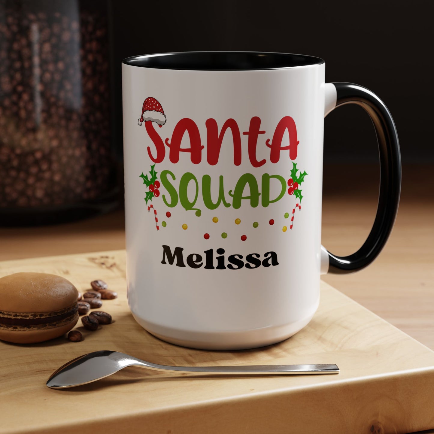 Personalized Christmas mug best friend mug Coffee Mug Custom name Gift Christmas Tea Cup hot cocoa Kitchen Decor Girl more girls Bestie gift