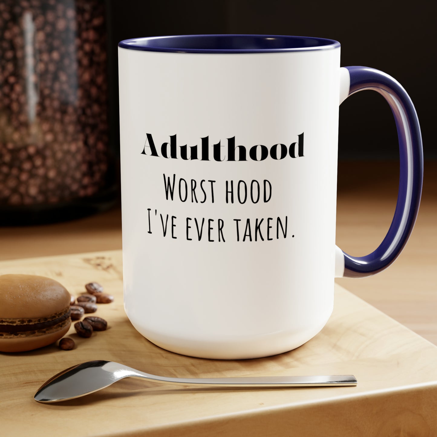 Adulting mug funny adulthood mug bestie gift Valentine's Day gift for her mug custom message gift gift for him Coffee Mug Coffee tea