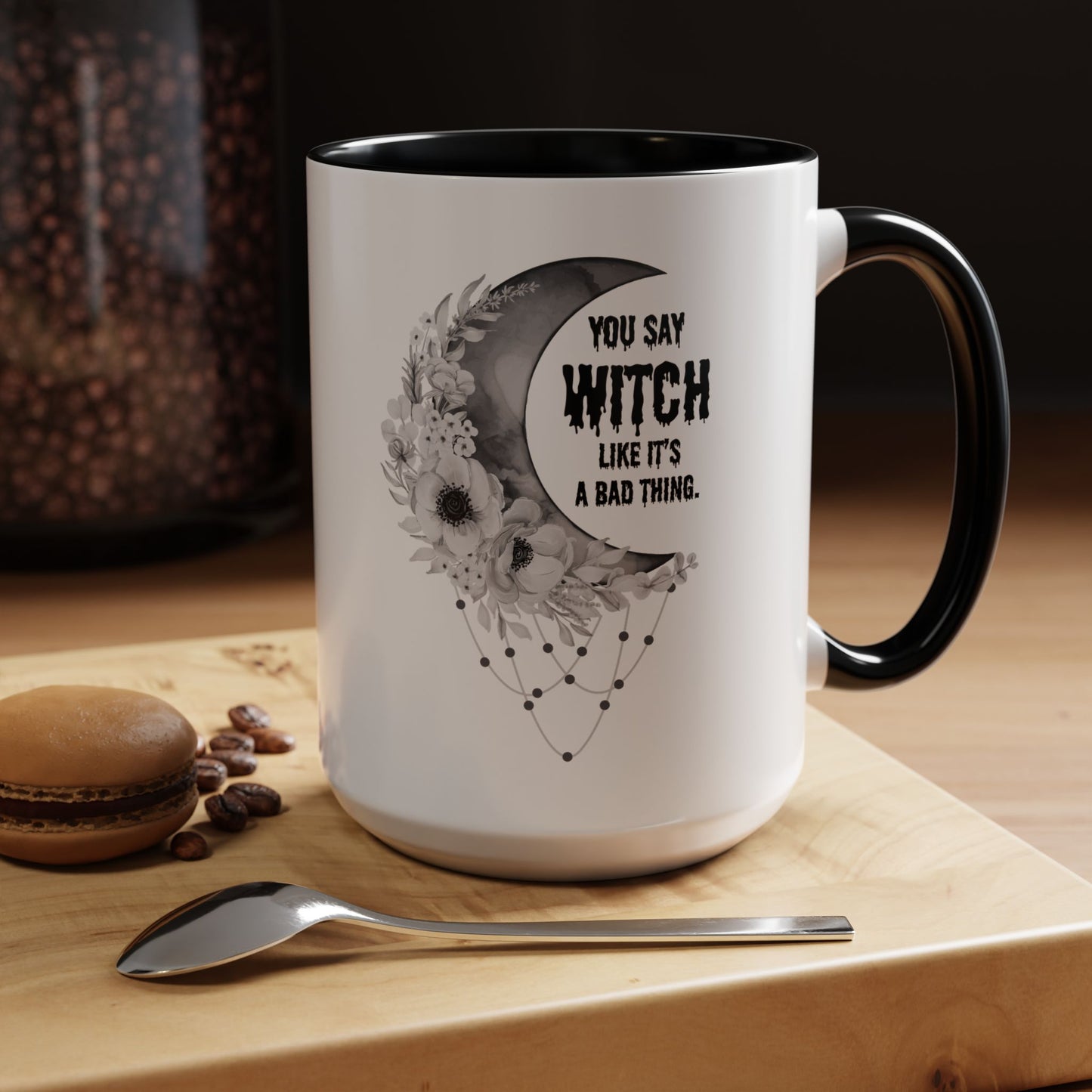 Witch mug Halloween mug Spooky things mug office funny gift best friend gift Christmas word fuck sarcastic humour gift Coffee Mug(11, 15oz)