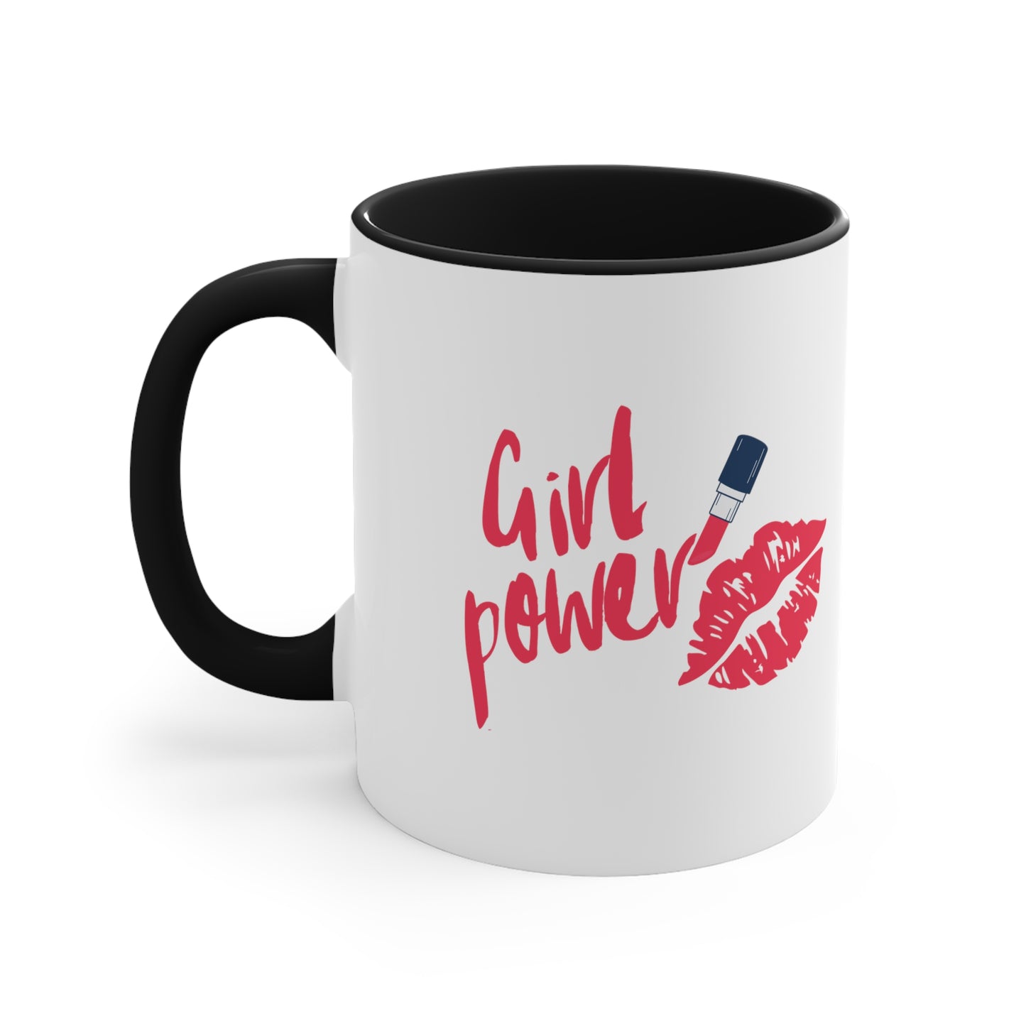 Girl power mug red lipstick mug bestie gift Christmas mug teacher gift coffee mug Christmas gift for for her tea gift for him 11oz